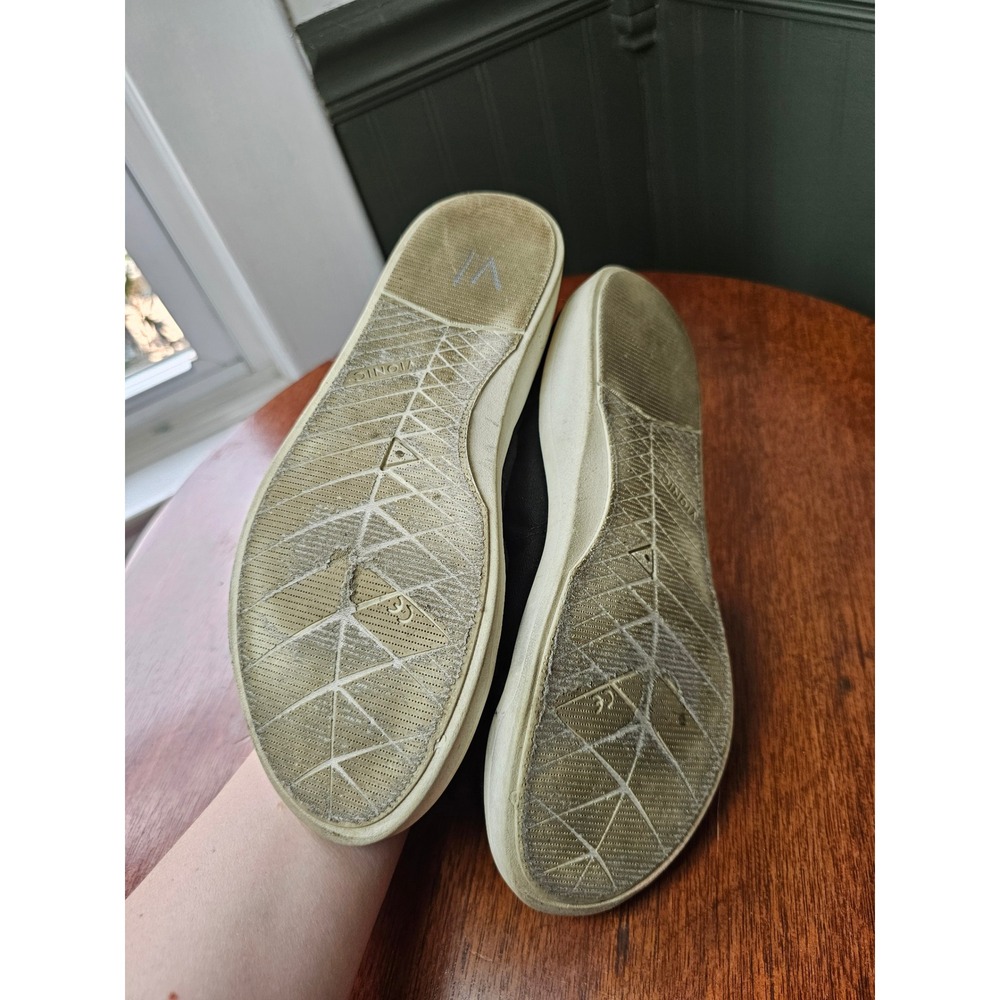 Vionic Beach Pismo Canvas Sneakers Black Frayed Slip On Shoes Womens 8 10011625 - Picture 3 of 7